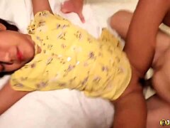 Skinny Thai teen, you're getting creampied after that blowjob and doggystyle bang.