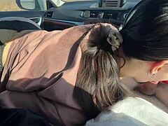 Intensely Fucking My Friend's Boyfriend in the Public Car Park