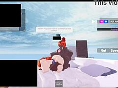 roblox - rough follada by two black futas with spitting creampie and monster cocks