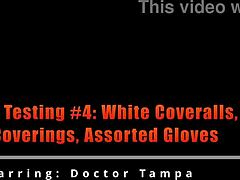 i'm testing uniforms with white coveralls and gloves, oops