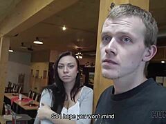 in hunt4k a stranger offers lots of cash to petite teen couple for public sex in bar 💰🍻