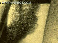 wonderful vintage interracial threesome with hairy beaver fucking action