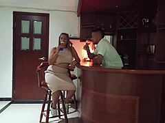 Drinking At Usual Bar Leads To Fucking New Bartender. Xxxtime Captures Skinny Tattooed Colombian Wife In Taboo Action.