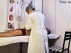 Patient, why are you getting erect during the nurse's exam?