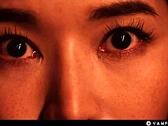 Hey, wanna see Nancy Ace as horny vampire hypnotizing and eating Japanese babe Rikako Katayama's wet pussy in 69?