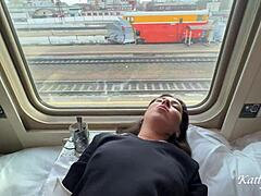 I called the conductor on the train to my compartment. We talked while she was on a break.