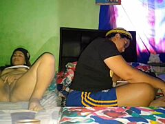 Intense masturbation of big pussy while stepsister studies university tasks