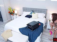 college girl comes home craving stepbro's company and attention