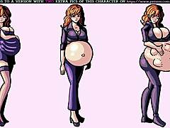 Anime sequences show pregnant expansion moments from July 2020