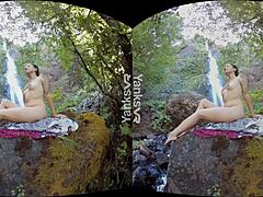 Yanks tattooed calliope rubs one out at waterfall!