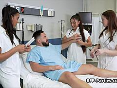 sexy medics testing hard cock in hospital group session