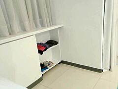 Cleaning girl meets pervert craving big ass Latina for wild cock action.