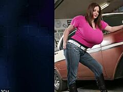 Look at these busty girls in bikinis without bras! Huge tits bouncing.