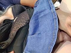 Hot blonde cheats and squirts in the gym.