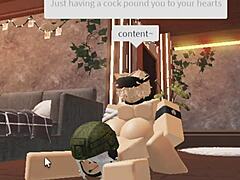 cute blonde boy gets creampie from soldier girl in army one on one blowjob