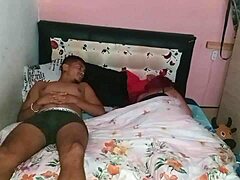 Shared my bed with step sister, her riding my monster cock intensely