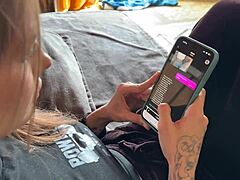 My wife gets jealous of the AI bot but gets aroused and cums on her ass.