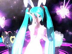 Hatsune Miku Nude Bunny Costume Goddess