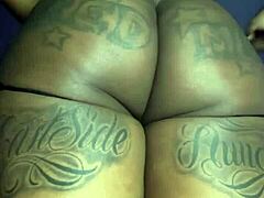 Boyfriend's big black cock in missionary