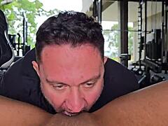 i banged kel macettare in the gym