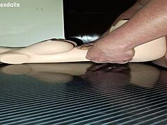 i'm in the trailer with sally, fuckin in a new position, creampie huge cock.