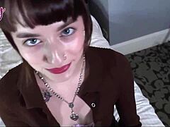 Kinky Brunette Lana Small 18+s Seduces Seth Brogan For Bed Blowjob And Gaping Pussy Action