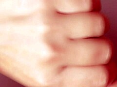 Step brother comes back and gives amateur blowjob to asian step sister. She takes facial cumshot in close-up japanese style.