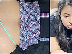 Painful first anal surprise with beautiful 18-year-old Latina student. Her petite ass hurt so much.