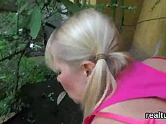 Czech teen 18+ gets seduced in supermarket for hardcore POV anal