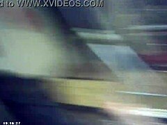 Behind the scenes, this glasses-wearing brunette babe takes a load on her big tits, he keeps fucking, then cleans up the cum! 😏🍆💦