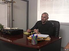 sexy babe, you ready to get fucked by lawyer in tight bondage submission?