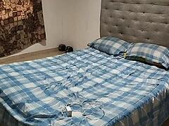 Chubby Mexican Girl Masturbates in Bathroom with Water Jet