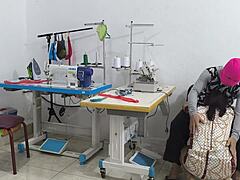 uh, like i'm totally seducing in this sewing workshop... intense assplay and flashing, ya know? homemade latina style.