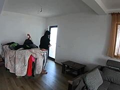 milfycalla in shiny leggings swallows huge cum on new puffy downjacket for impotent husband preview