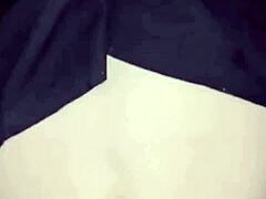 Amoosinas Cums on White Ass in Airport Toilet with Tight Pussy Doggystyle