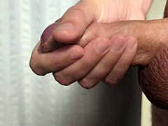 Morning light hits just right for that early homemade cumshot close-up.