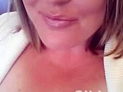 this fat bbw snow bunny whore is teasing, wanna cum on her tits? 😜