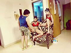 uttaran20 featuring a desi rough threesome with college students