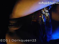 Asian teen couple engages in sex with her skirt lifted up.