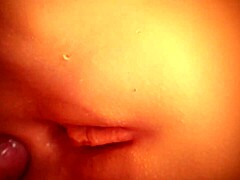 Her cute shaved big pussy and ass make me so happy during assfucking.