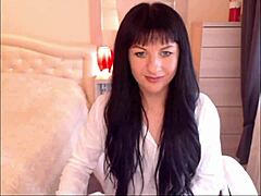 Helga Muah strips and teases with small tits?