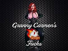 Hey, remember when Granny Carmen got her tits and pussy licked to orgasm in that close-up?