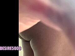 Husband and wife have sex bent over the car