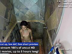 Minnie Rose Spreading Hairless Pussy Backstage for Cash