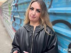 Putalocura caught the busty Spanish teen Labona Cloxy in a passionate session with Torbe, swallowing everything.