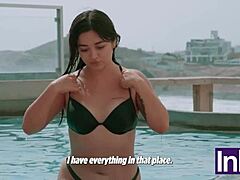 My peruvian stepdaughter gives me her pink pussy for the inheritance 😏