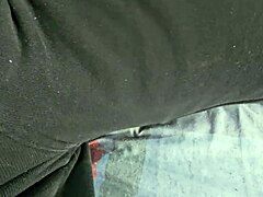 Spying upskirt on stepsister's big ass while she makes bed turns intriguing