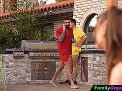 Family Guy TOUNGUING His Friend's STEPDaughter In PIGTAILS On SAUSAGE Day