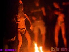 I Feel So Thrilled Watching Slut Majick Dance Topless in Slow Motion at Public Cemetery Cosplay