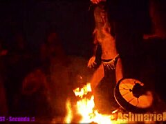 I Feel So Thrilled Watching Slut Majick Dance Topless in Slow Motion at Public Cemetery Cosplay